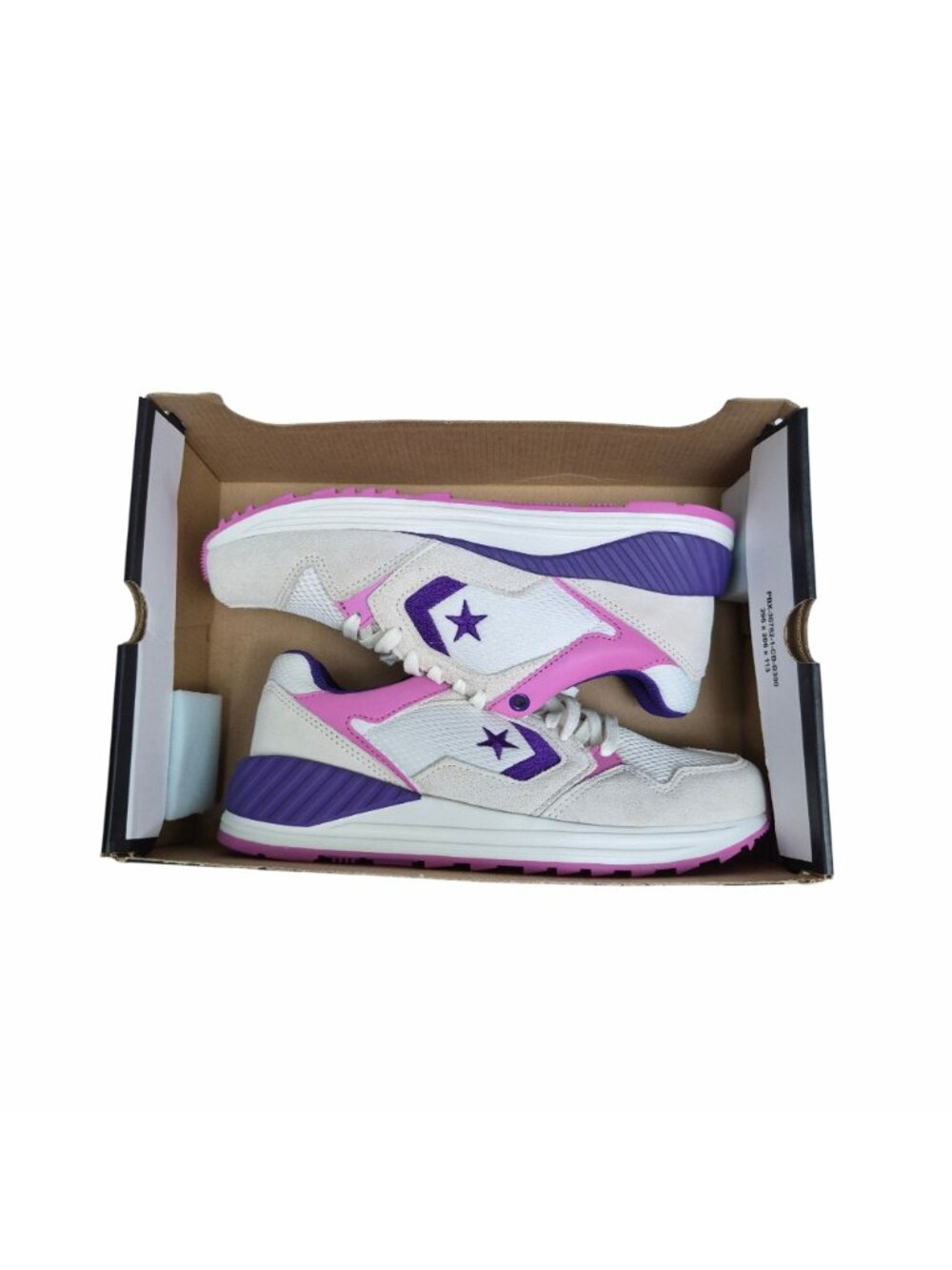 ⭐Converse Wave Trainer OX Vintage Low 8 Mens shoes Sneaker White Purple A13463C - Picture 7 of 10